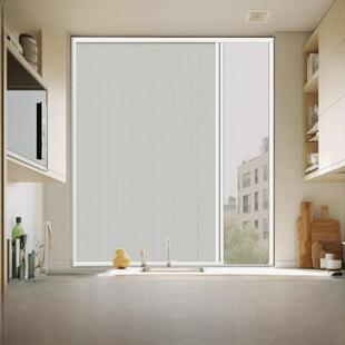 定制免打孔昼夜蜂窝状窗帘隐形折叠推拉窗帘浴室遮光隐私窗帘