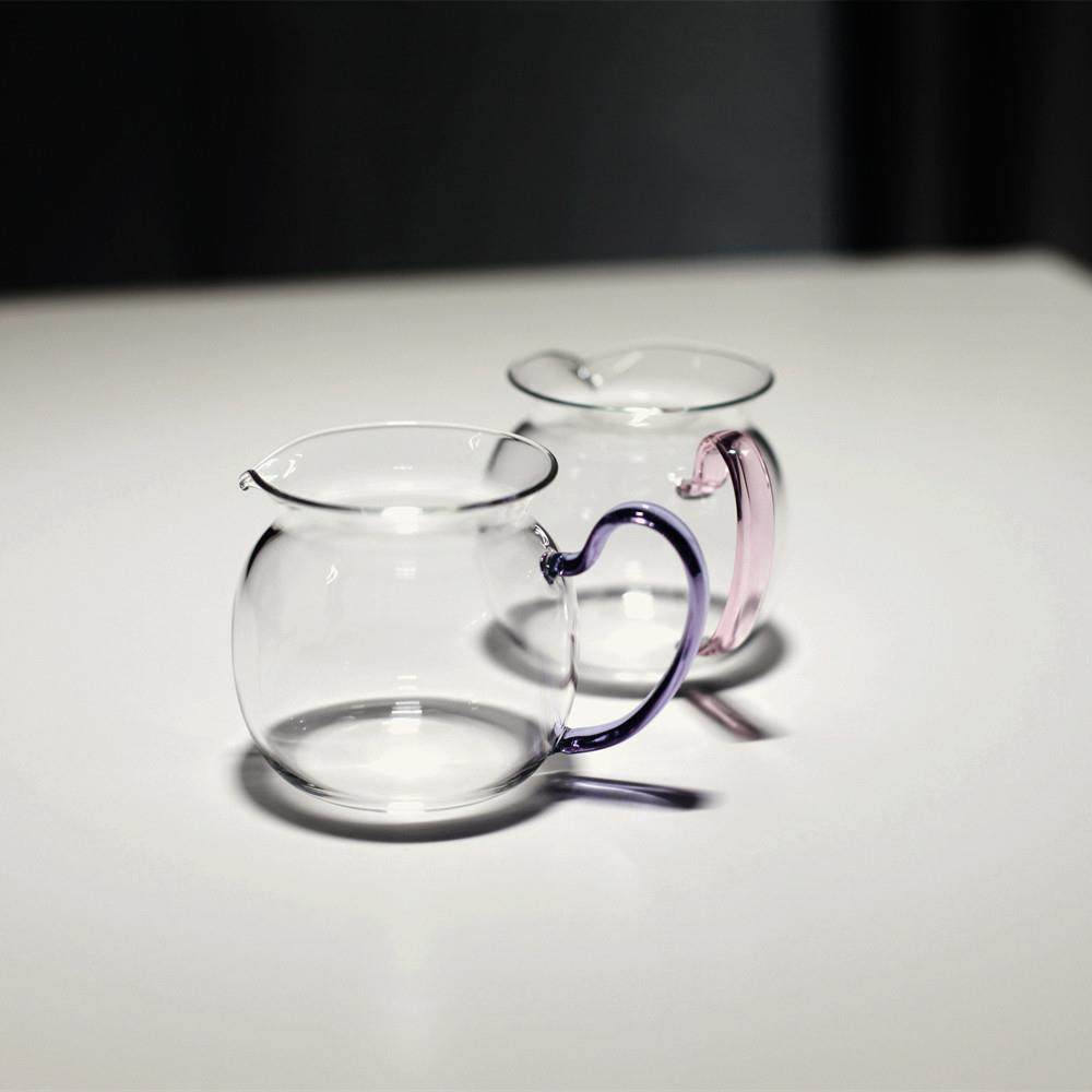 |工匠家品|《小钱袋》提耳茶海 公道杯带把手 高硼硅高透玻璃耐热,餐饮具,公道杯,淘宝优惠券,粉丝福利购,淘宝优惠卷