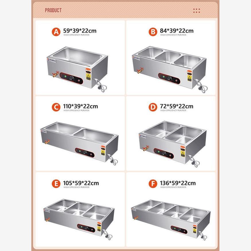 快餐商用保温台商加热台式不锈钢电加热自动售饭控温食堂快餐车