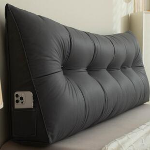 科技布三角形无床头靠垫大靠背床上榻榻米沙发软包轻奢靠枕可拆洗