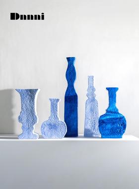 Dnnni笔刷水彩纹花瓶现代简约家居客厅书房装饰品玄关样板间摆件