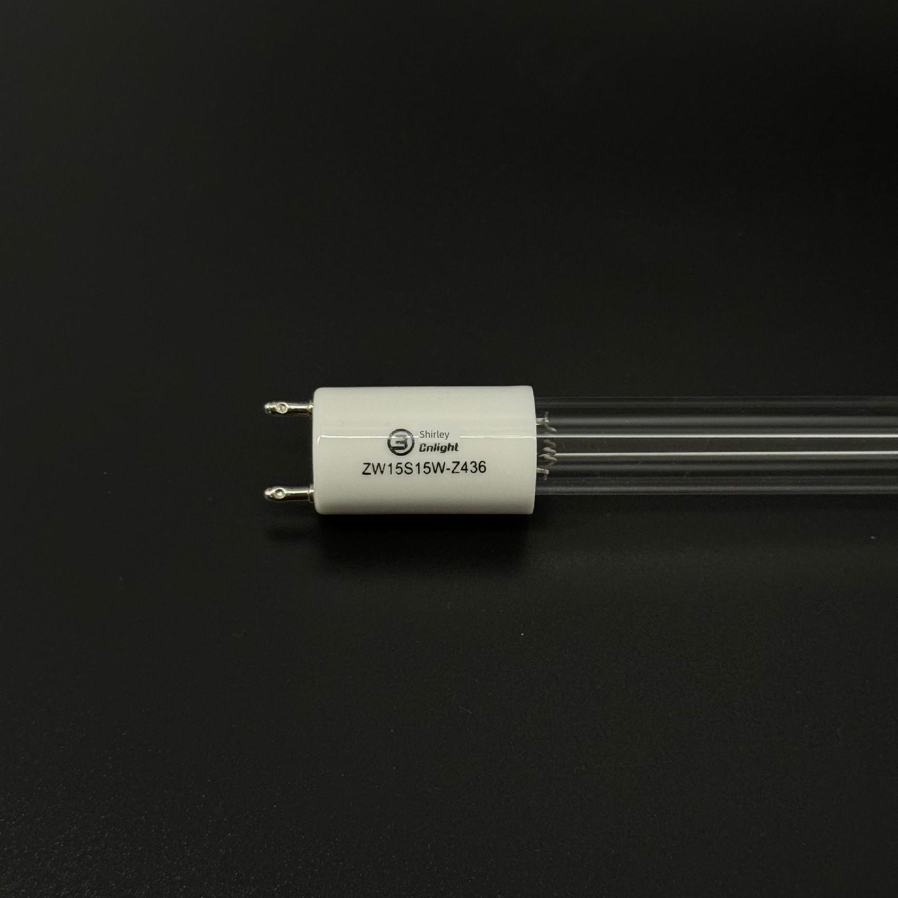 雪莱特ZW15S15W-Z436紫外线消毒柜灯管G13石英玻璃臭氧杀菌灯管G5