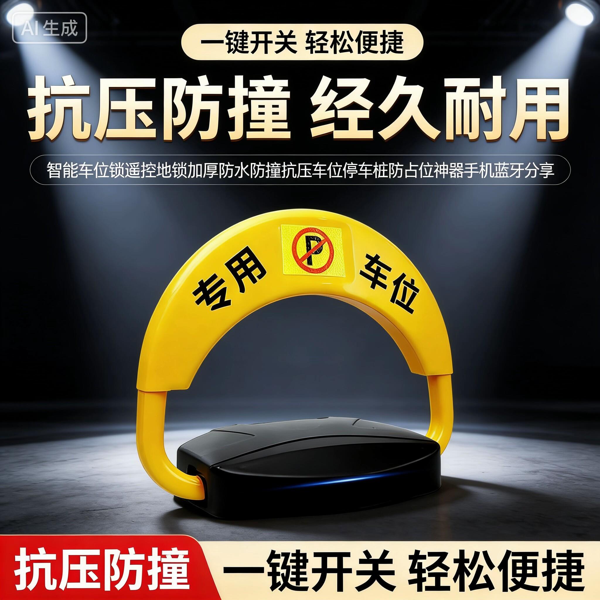 智能遥控车位锁地锁。