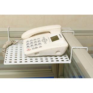 铁艺办公室桌面盆栽架办公桌收纳层架电话机热敏印表机置物架花架