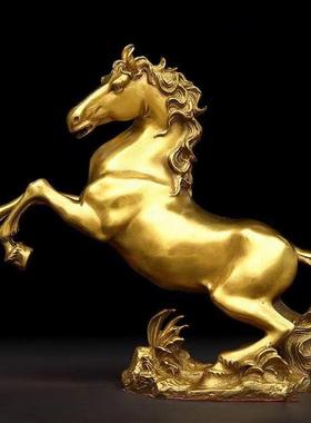 马到成功铜马摆件生肖马铜客厅办公室马上发财工艺品乔迁开业礼品