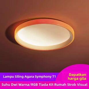 绿米Aqara智能幻彩吸顶灯T1卧室客厅LED灯氛围灯套装接入HomeKit