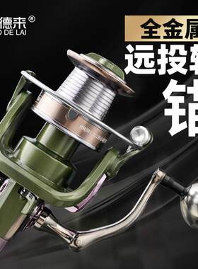 钓德来CTS远投轮全金属脚超大渔轮海钓鱼线轮锚鱼纺车轮鱼轮