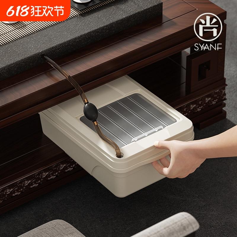 尚言坊茶水桶茶桶茶渣桶废水桶茶台垃圾桶家用小号茶具配件排水桶