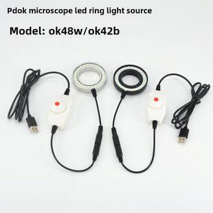 显微镜环形光源Led灯体视图单眼显微镜特殊超薄Ok48W冷白光Ok42B