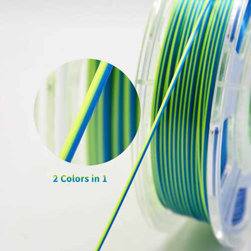 3D打印耗材 PLA丝绸 双色1KG 1.75mm灯丝 3D打印机耗材