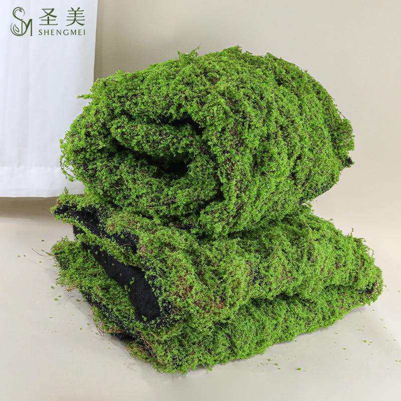 仿真苔藓草棕SM-4625丝青坪苔草皮背景植墙装物饰绿植微景植观绒