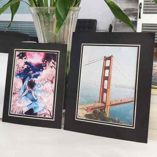 装裱卡纸8开4k儿童画框挂墙 A4相框可定a3画框简易框678寸照片墙