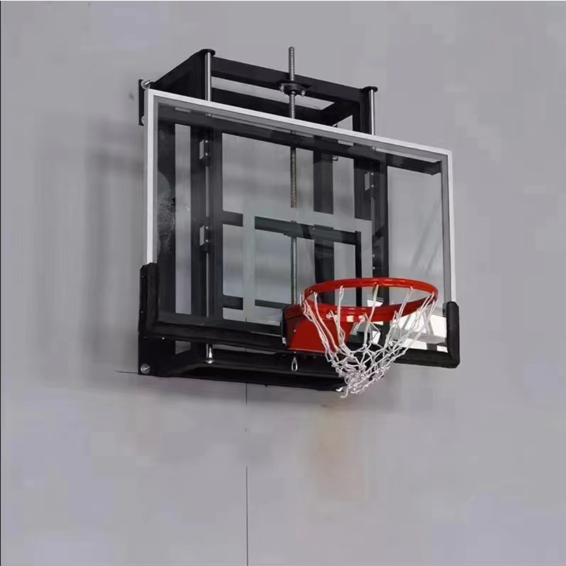 壁挂式篮球架儿童室内标准篮球框家用挂墙升降篮筐成人户外可扣篮图片