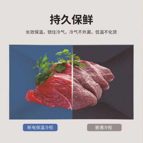牛肉冷冻柜超市无霜组合岛柜速冻雪糕冷冻展示柜卧式冰柜商用