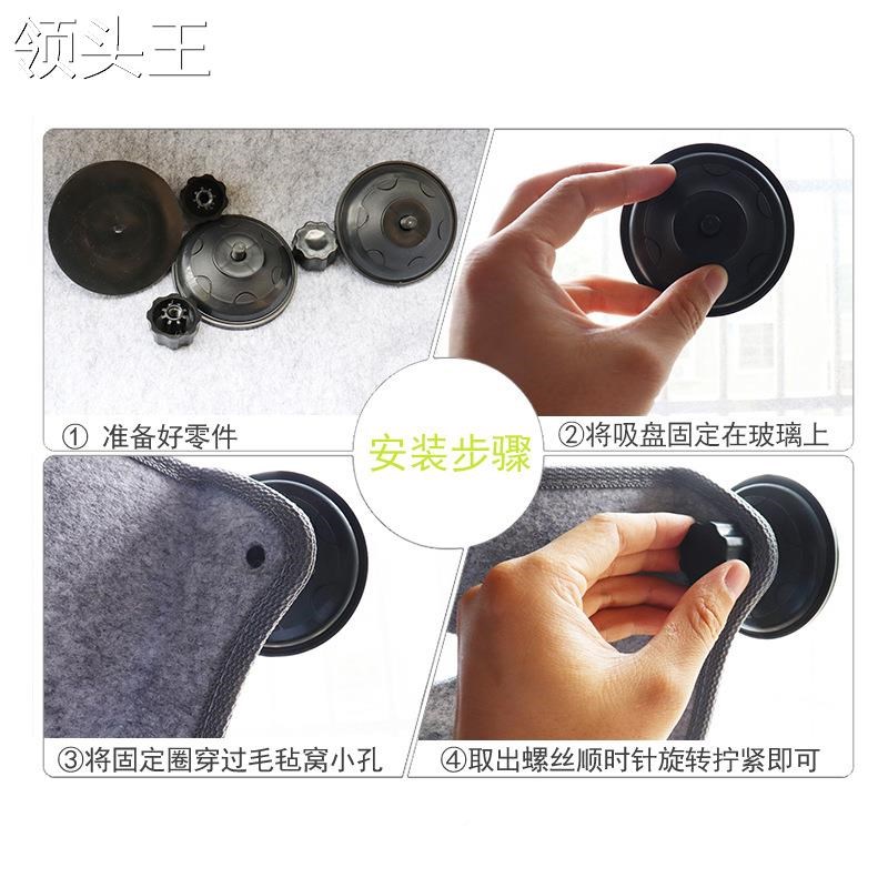 猫咪吊床窝窗台挂窝 吸盘猫窝猫阳台晒太阳吊床 挂式猫床宠物用品