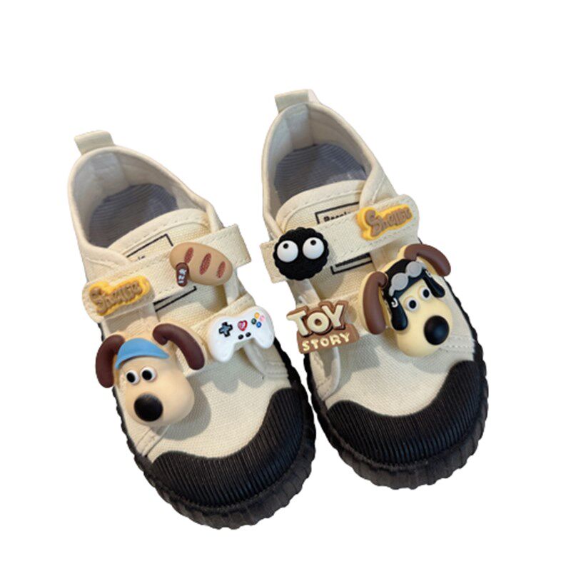 儿童幼儿园室内鞋男孩入园春秋四季白色布鞋男宝防滑男童小白鞋潮