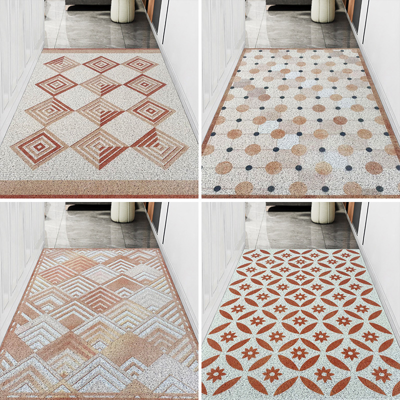 丝圈入户门地垫家用大门口垫子美式进门脚垫防滑玄关地毯可裁剪