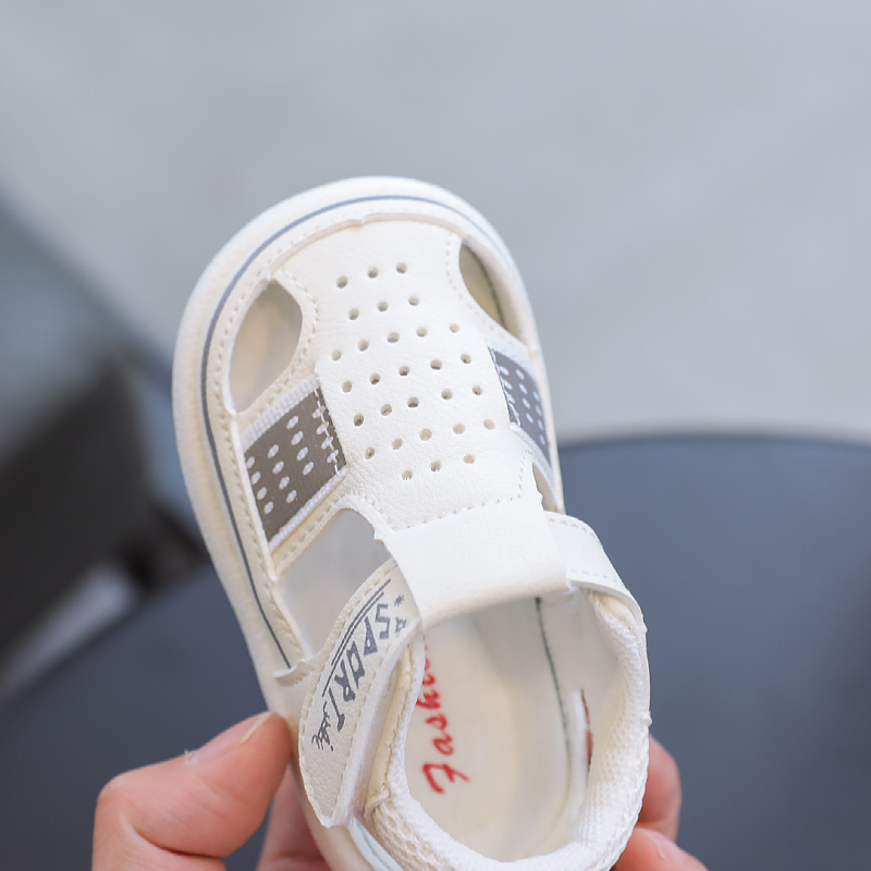 夏季男宝宝凉鞋学步鞋软底女一岁半婴儿鞋子小童透气防滑6一12月9