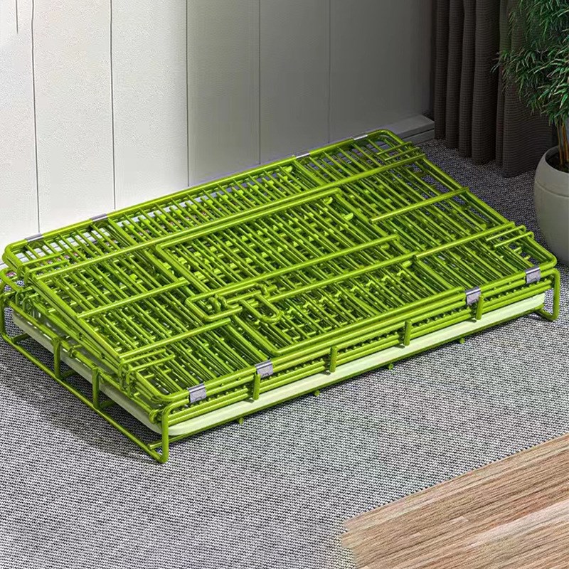 加粗纳米狗笼子狗窝宠物笼具铁丝笼室内铁笼带厕所宠物笼围栏狗窝