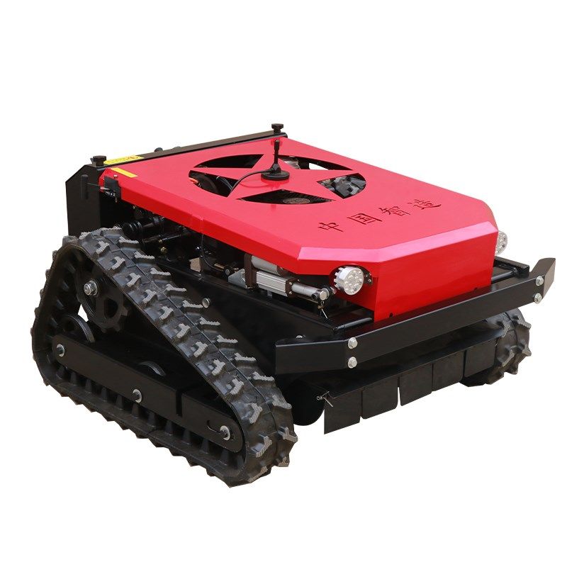 履带式遥控割草机全自动四驱割草碎草机草地多功能果园汽油除草机