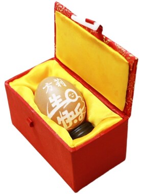 蛋雕工艺品礼物客厅简约客摆件生日情侣特色手工刻字定制惊喜礼物