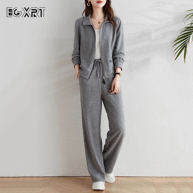 休闲运动套装女2025年春秋季新款时尚洋气显瘦卫衣外套长裤两件套