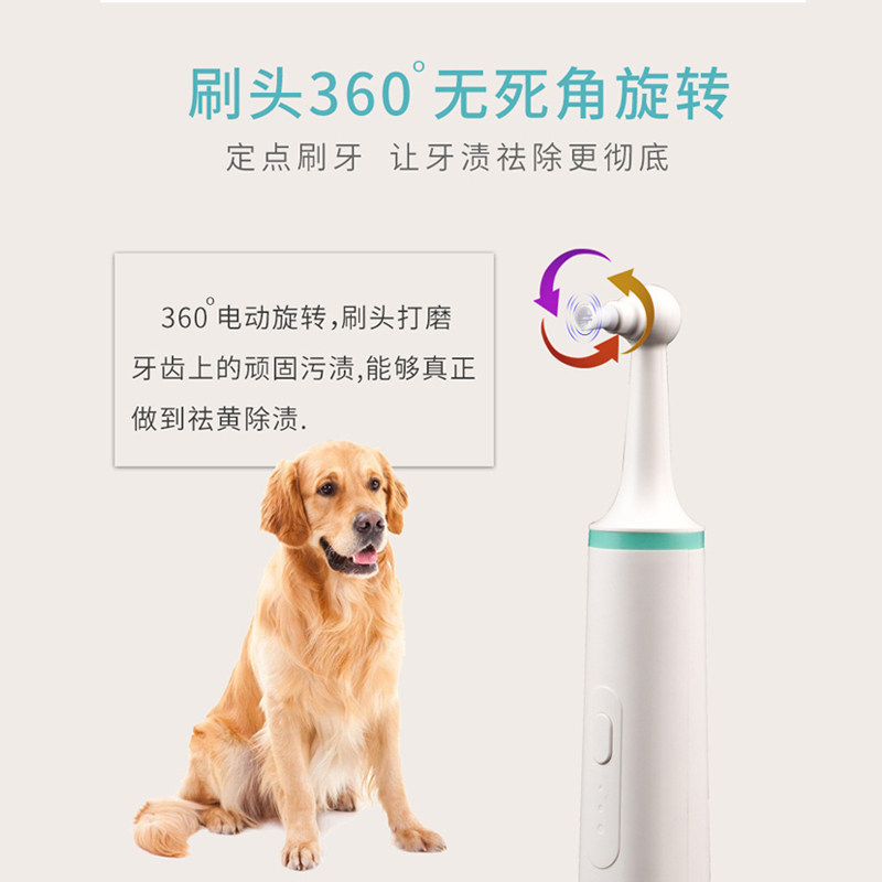 宠物电动牙刷狗狗猫咪清洁牙齿抛光器预防牙结石大小型犬金毛泰迪