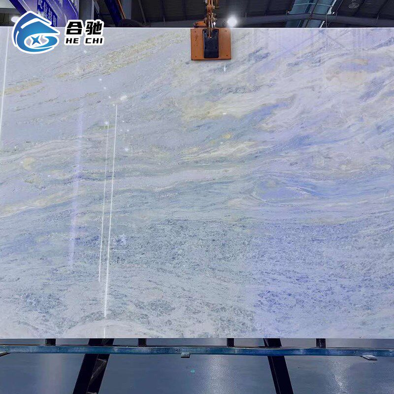 天然大理石蓝水晶奢石材板材加工背景墙飘窗台过门槛石台面