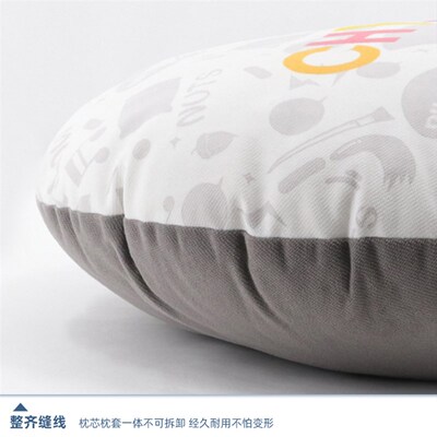 OJBK行圆形抱枕来图定制简约文字枕头创意办公靠垫车载沙发靠腰枕