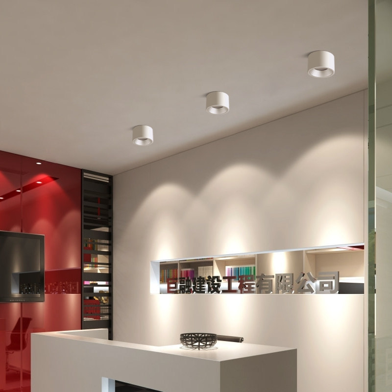 led明装筒灯深杯防眩吸顶式免开孔圆形店铺商用cob工程吊装圆筒灯,家装灯饰光源,明装筒灯,淘宝优惠券,粉丝福利购,淘宝优惠卷