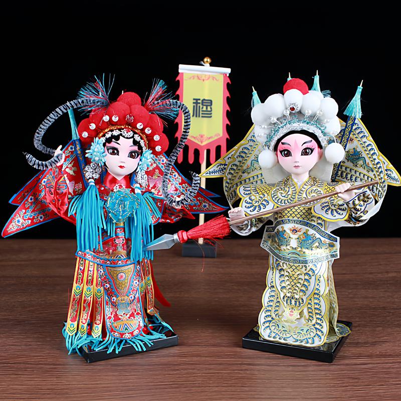 唐人坊绢人中国风装饰家居摆设戏曲娃娃人偶京剧人物礼品桌面摆件