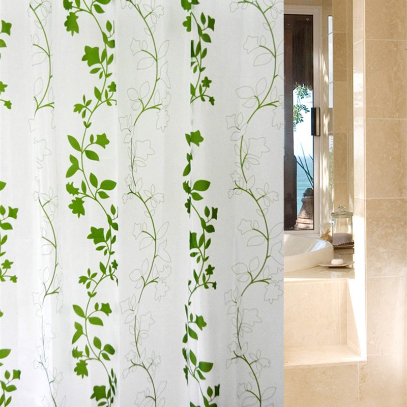 卫生间浴室防水浴帘淋浴隔断帘PEVA塑料加厚防霉洗澡沐浴遮挡帘子