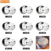 纯平隐藏式 不锈钢地插座超薄银色家用隐形地插防水五孔圆形地面插