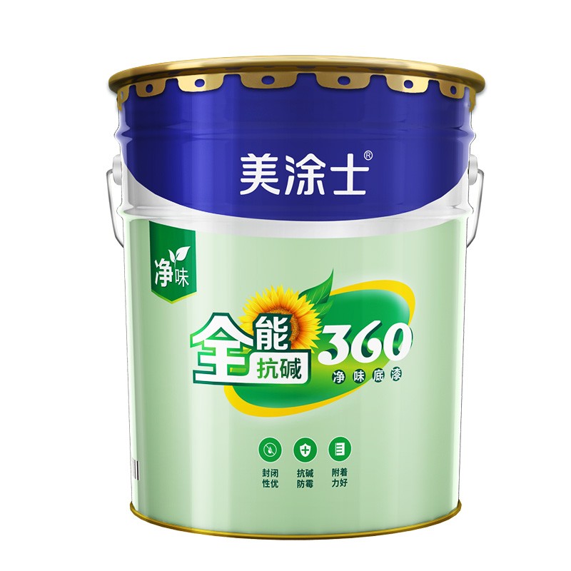 美涂士乳胶漆净味抗碱防霉封闭环保漆室内家用自刷底漆增强附着力