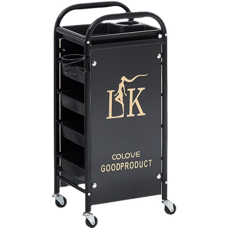 美发车发廊手推车杠车欧式包邮美容小推车理发店烫染工具车复古