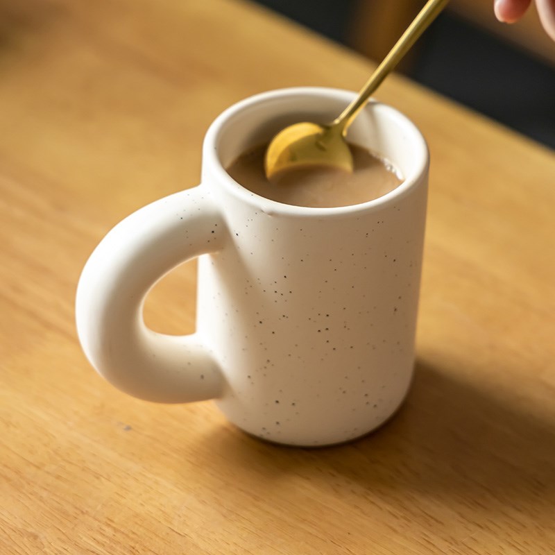 陶瓷杯子马克杯水杯咖啡杯粗手柄茶杯家用大容量喝水餐具牛奶杯