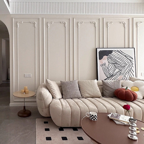 pu法式线条背景墙装饰造型收边条 室内装修石膏线条pvc软线条自粘