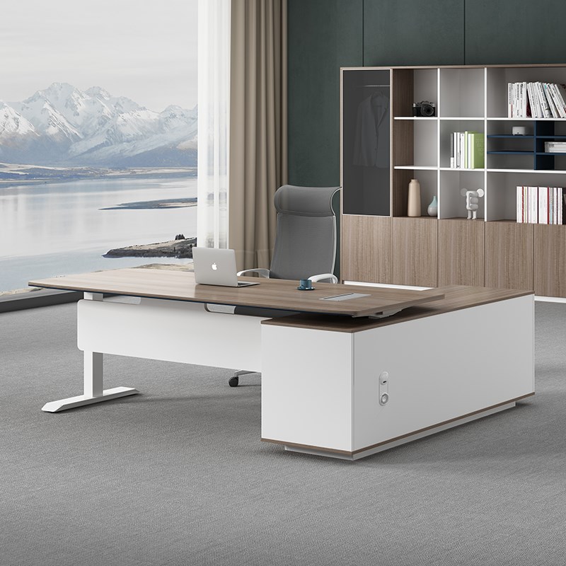 智能双电机电动升降桌电脑桌书房办公桌老板桌主管桌班台升降班台