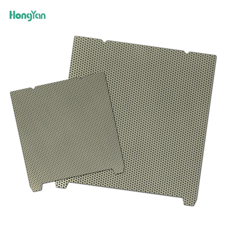 热销泓研新款双面蜂窝纹路 双面喷涂弹簧钢板 多材料适配 3D打印