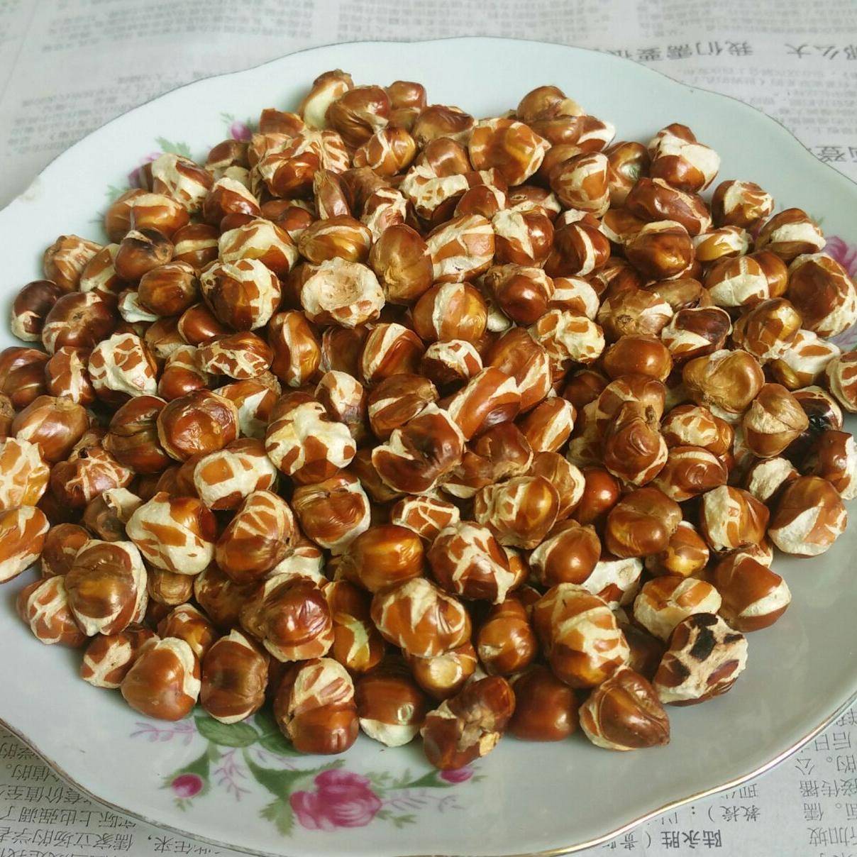 贵州毕节老品种本地糯玉米哑巴花老式传统加工玉米花小作坊制售