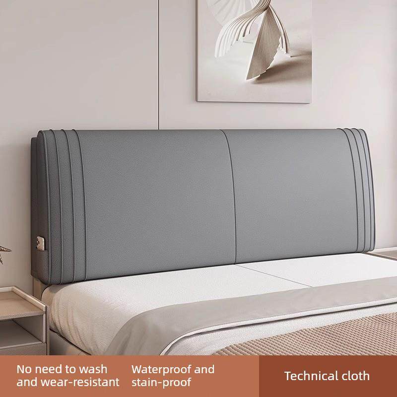 科技布床边软靠垫卧室榻榻米靠垫实木海绵大床边靠垫可拆卸和可清