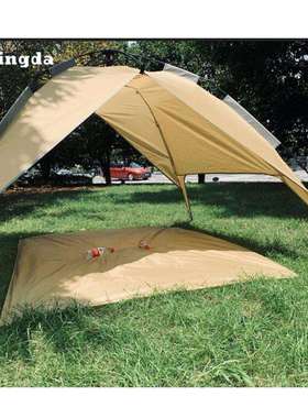 四角弹压式自动帐带活动地席简易3-4人遮阳蓬防雨棚公园午休篷