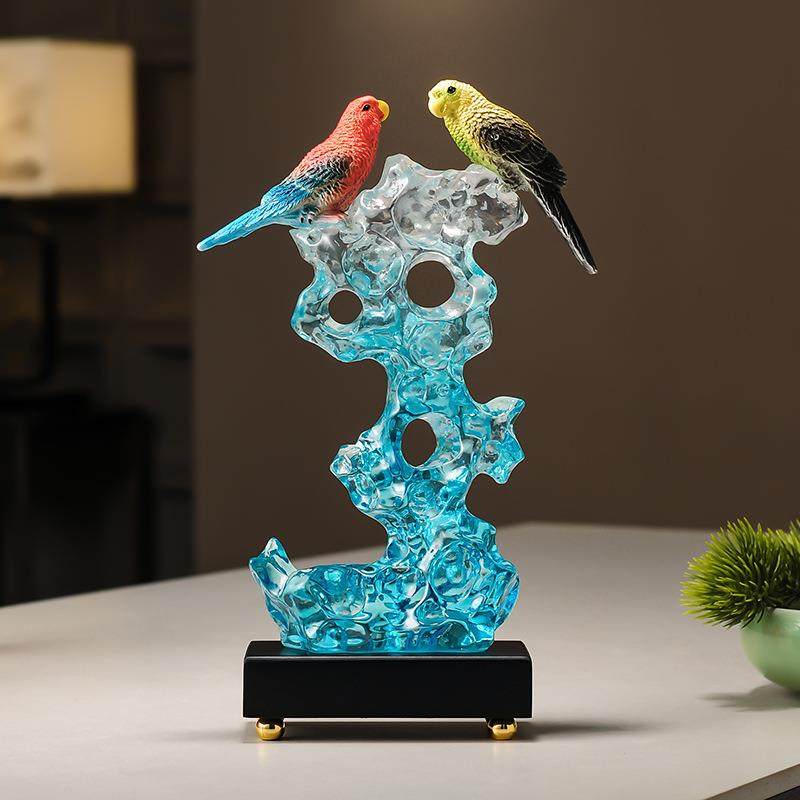 新中式玄关摆件轻奢客厅电视柜酒柜办公室创意抽象艺术装饰品