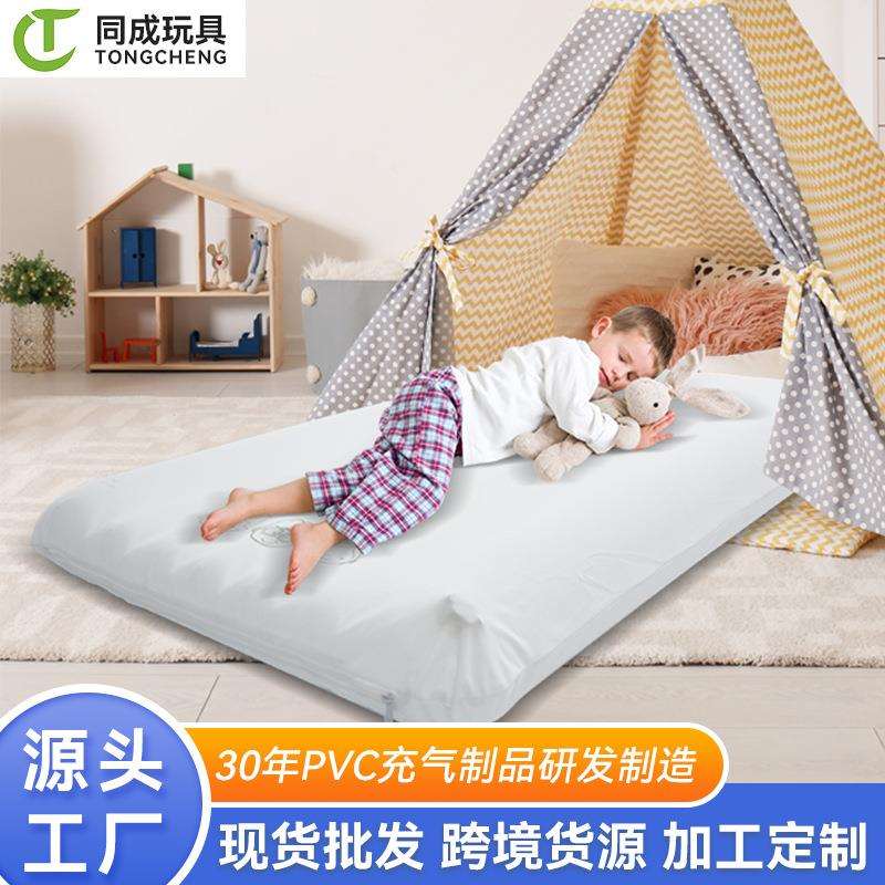 户外露营充气儿童床可拆洗布套午休气垫床PVC床垫收纳袋气泵套装图片