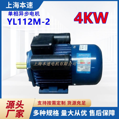 4KW单相异步齿轮减速电机220V