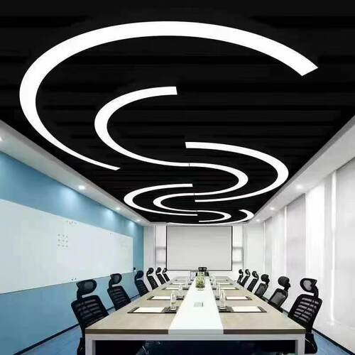 办公灯LED吊线灯C型异形商超休闲中心创意拼接装饰室内拼接造型灯