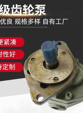 单级齿轮泵边立式不堵塞油泵高压增压铸铁CB-FC25-FL油泵