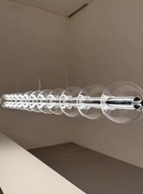 意大利Luce Sferica饭厅吊灯设计师极简款岛台吧台餐桌玻璃长条灯