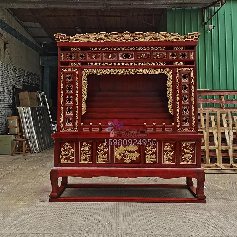 实木佛龛佛柜供台财神爷佛台观音菩萨供奉神龛神台供桌祠堂定制图片