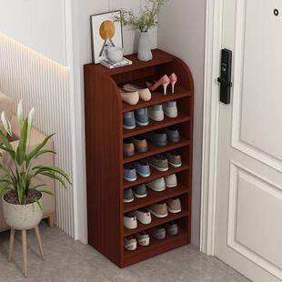 实木鞋架子家用门口2023爆款新款省空间经济型分层隔板简易鞋柜